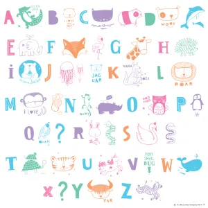 A Little Lovely Company Lightbox Letter Set Pastel