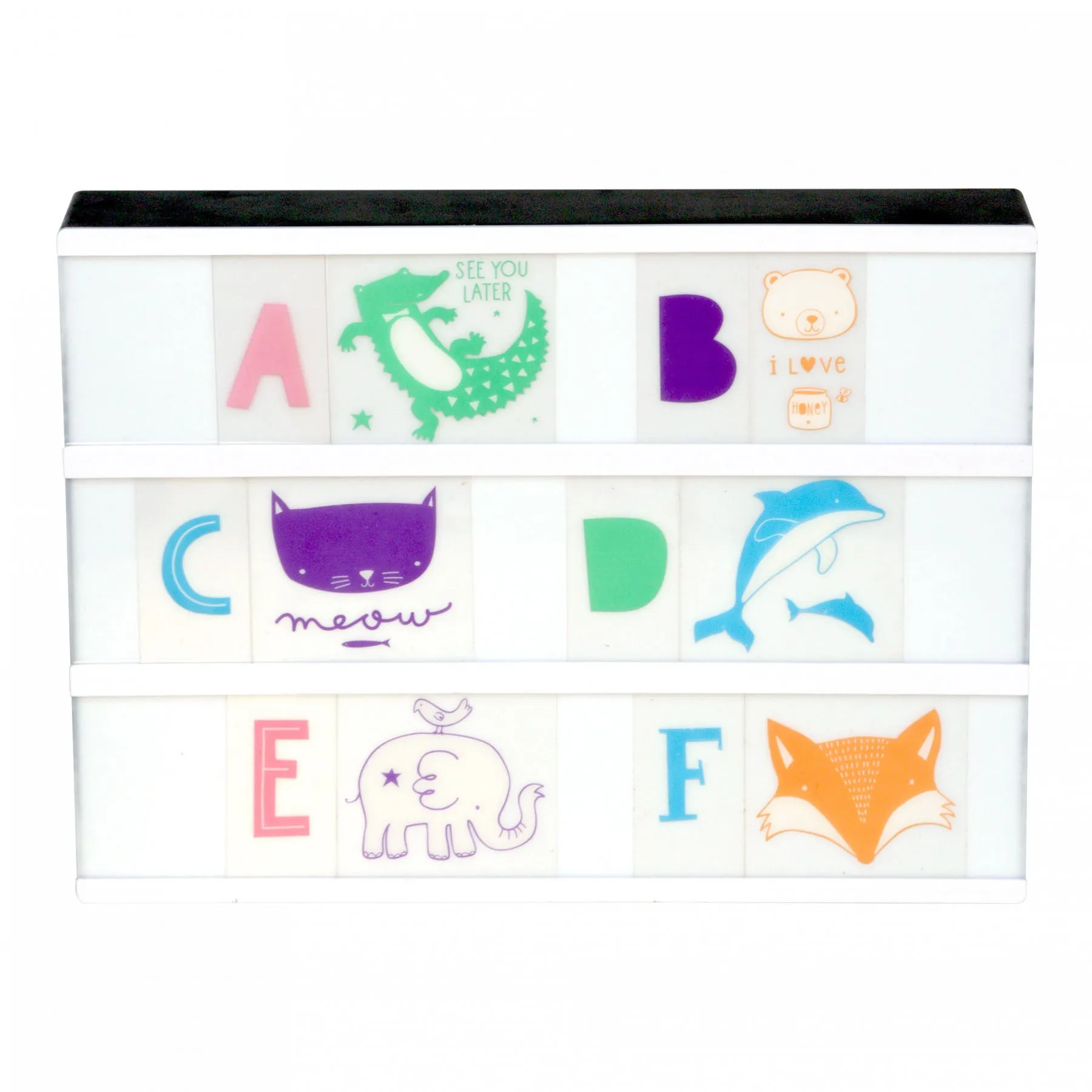 A Little Lovely Company Lightbox Letter Set Pastel