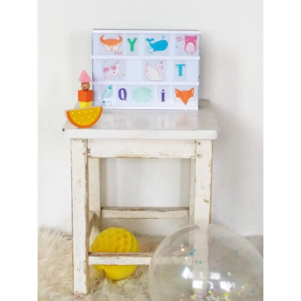A Little Lovely Company Lightbox Letter Set Pastel