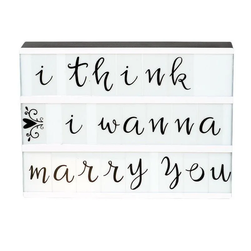 A Little Lovely Company Lightbox Letter Set Script