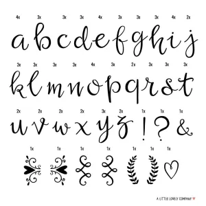 A Little Lovely Company Lightbox Letter Set Script