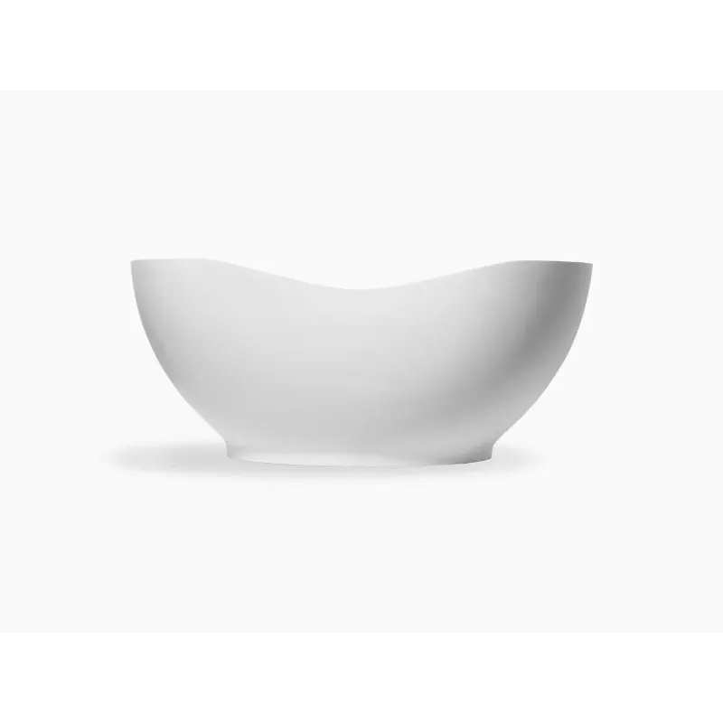Abrazo 66" x 31.5" x 28.5" Freestanding Bathtub in Honed White