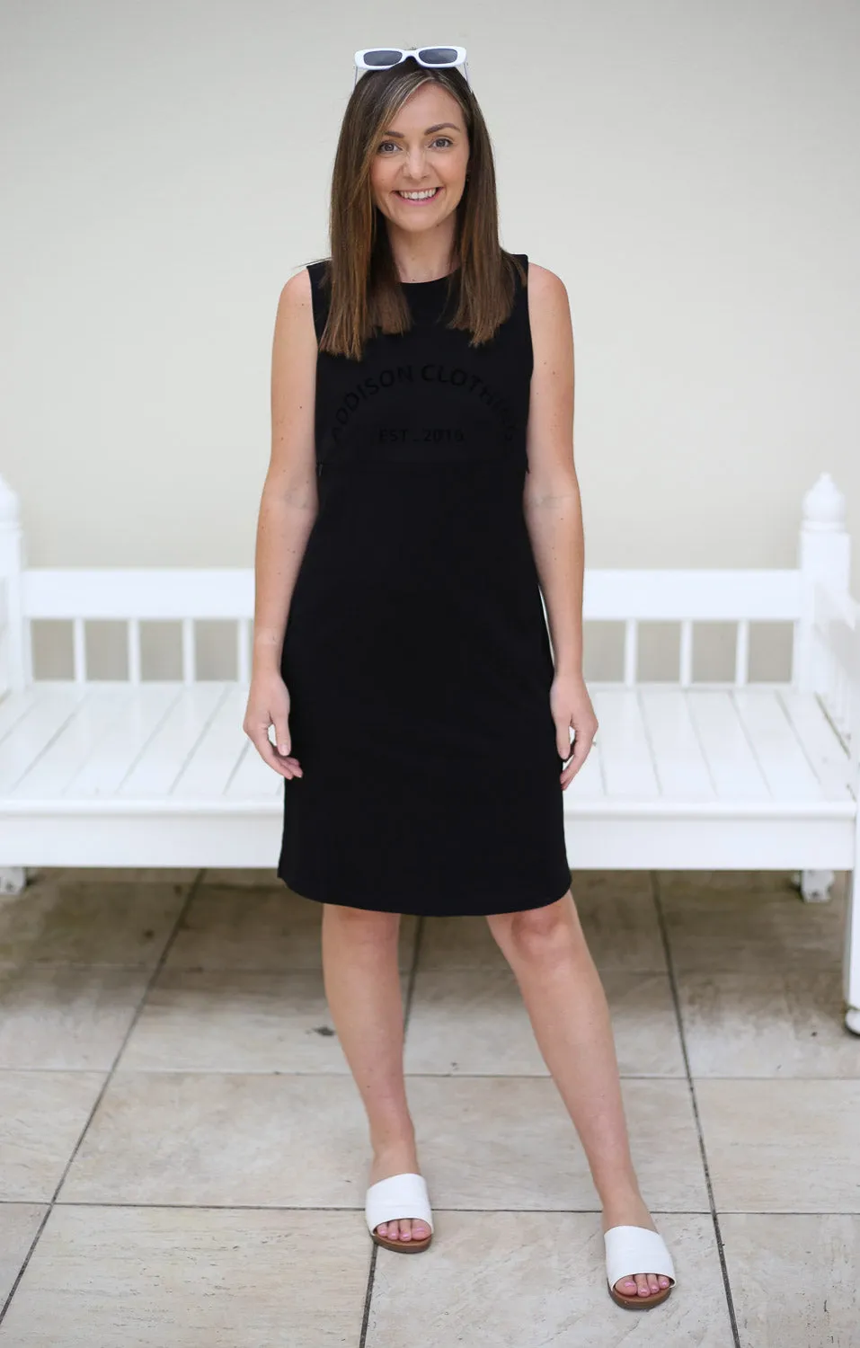 Addison Heritage Breastfeeding Dress - Black