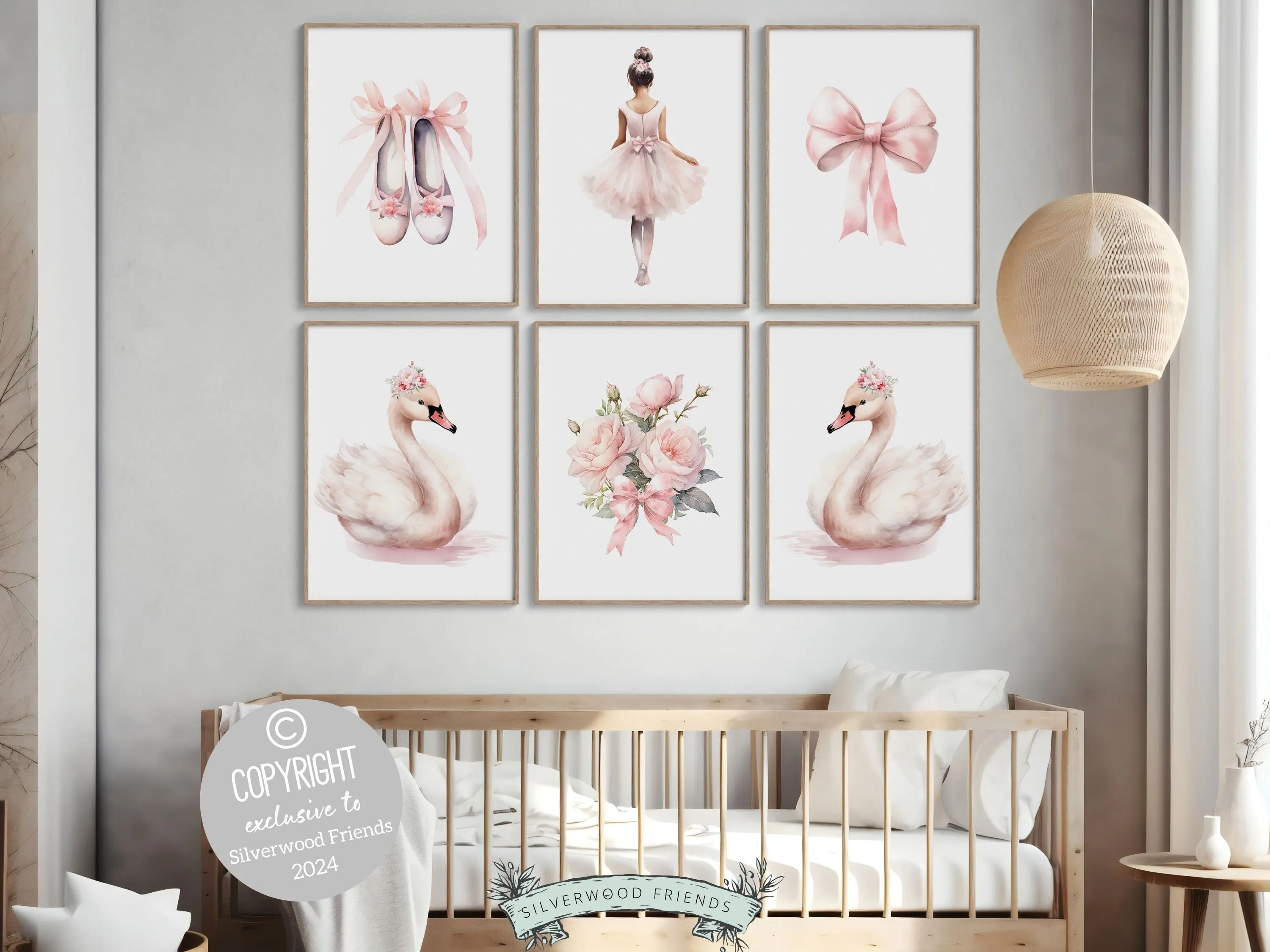 African American Ballerina Prints - Set of 6