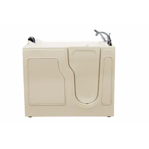 ANZZI 51 in x 28 in. Right Drain Soaking Walk-in Tub in Biscuit