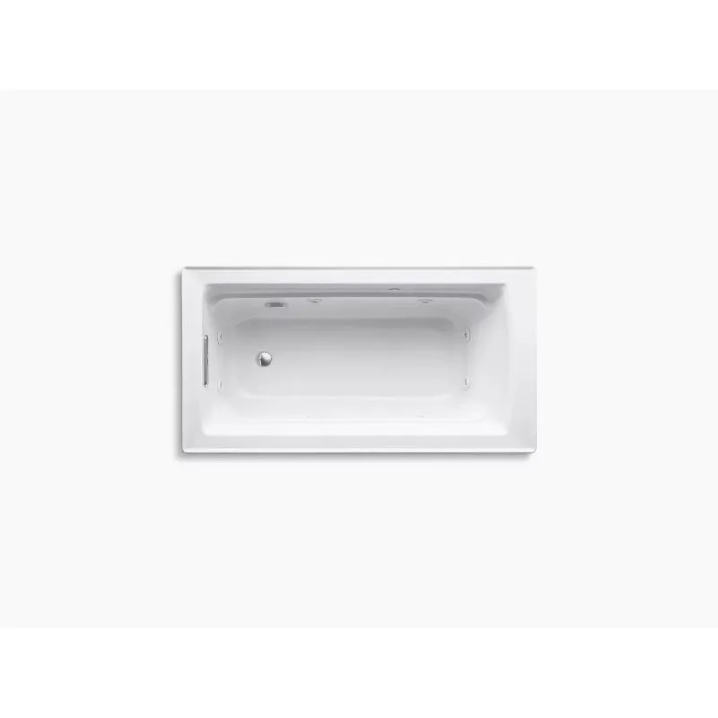 Archer 60" x 32" x 19" Drop-In Jetted Bathtub in White