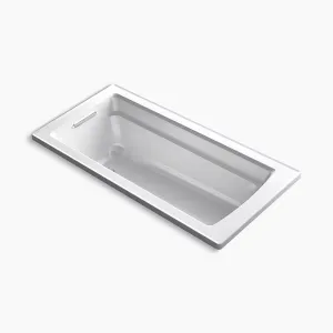 Archer 66" Acrylic Drop-In Bathtub in White