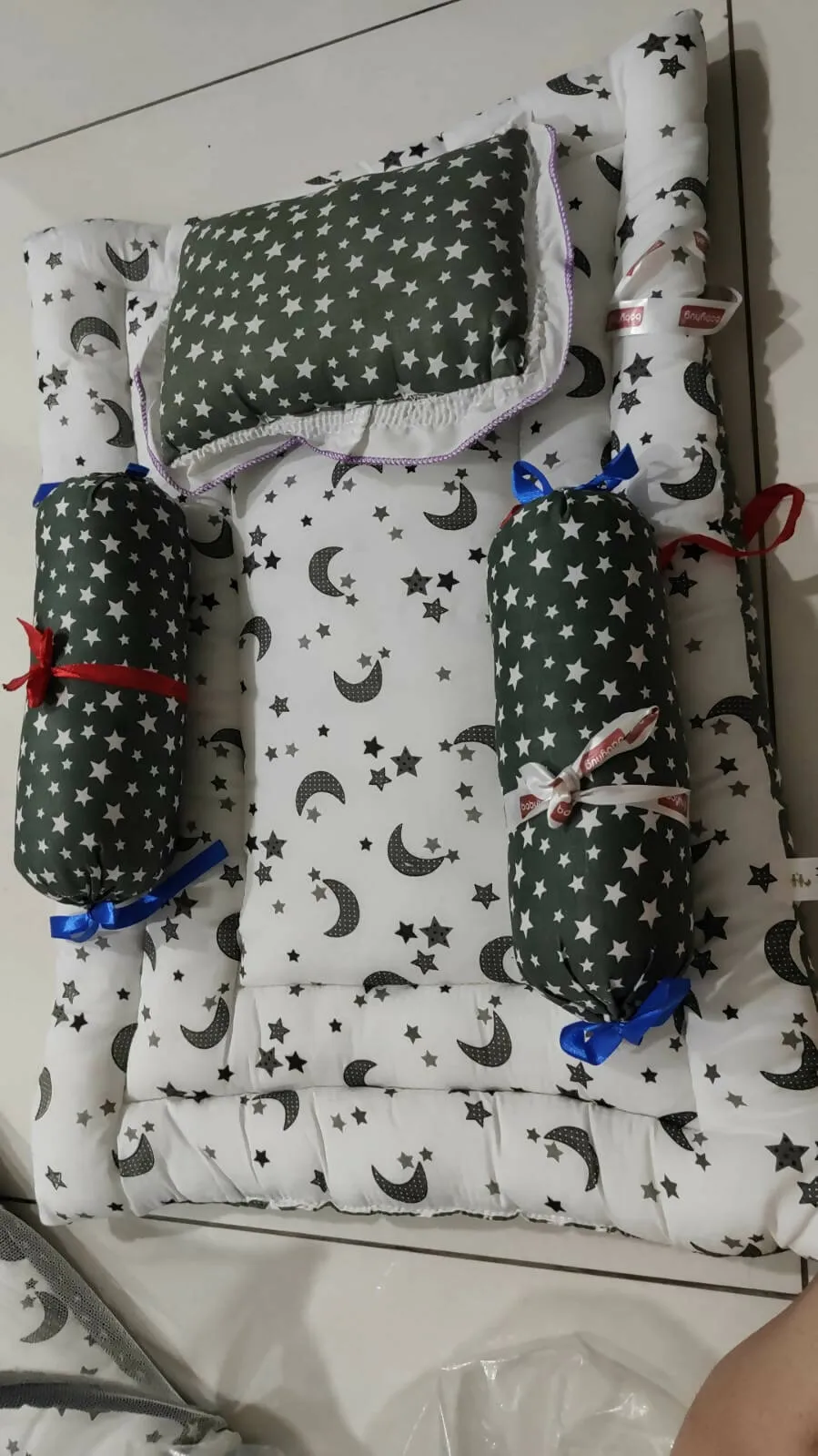 Baby Bed | Feeding Pillow | Baby Mattress |Baby Nest - Set Of 4
