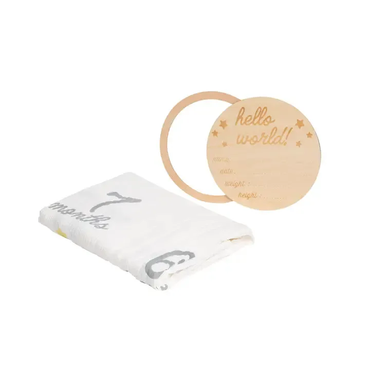 Baby Monthly Milestone Blanket | Yellow Star | Pearhead