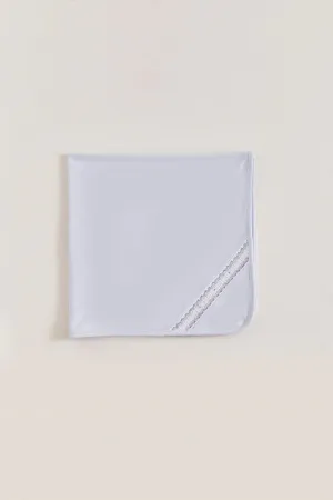 Babycottons Smock Receiving Blanket - Blue