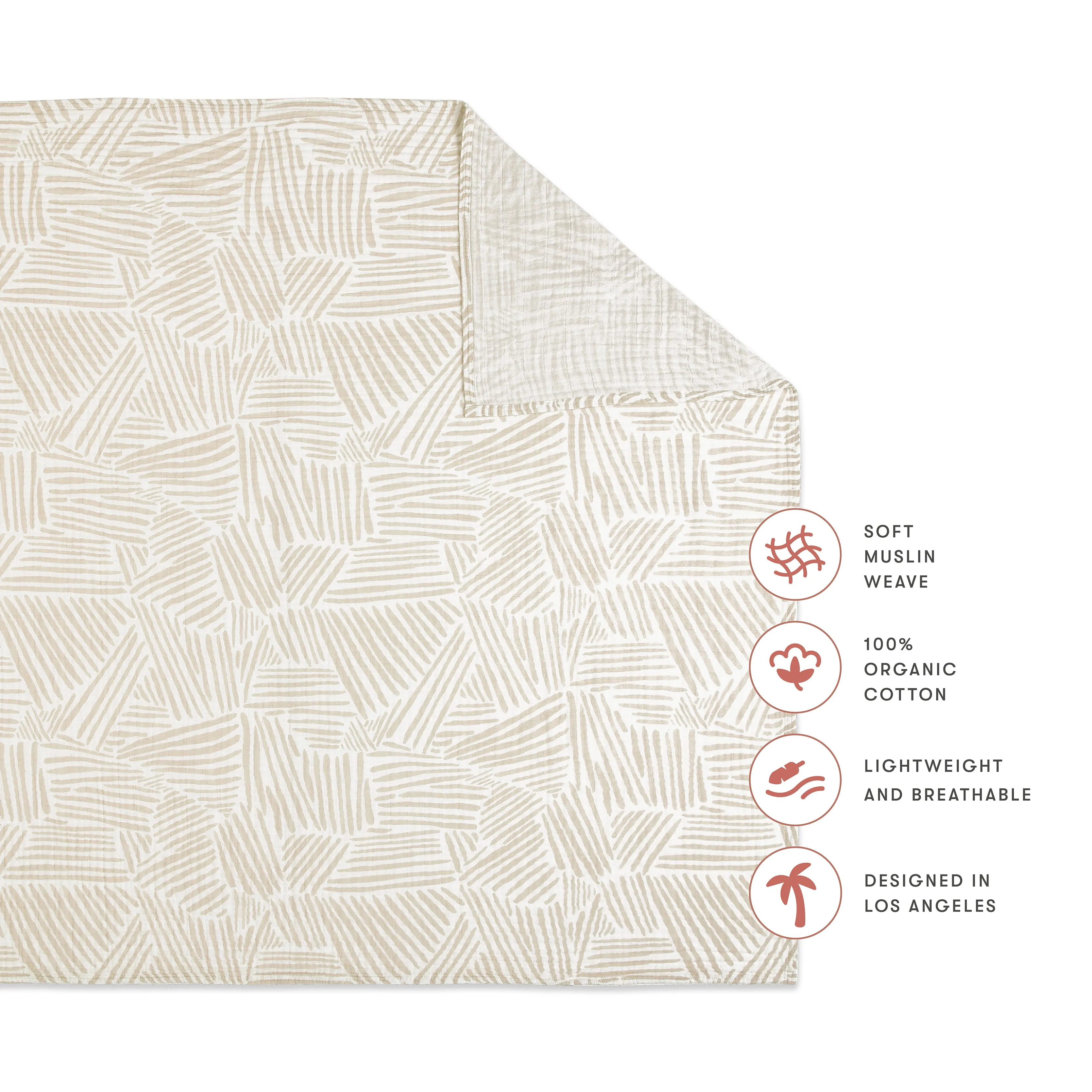 Babyletto Swaddle in GOTS Certified Organic Muslin Cotton