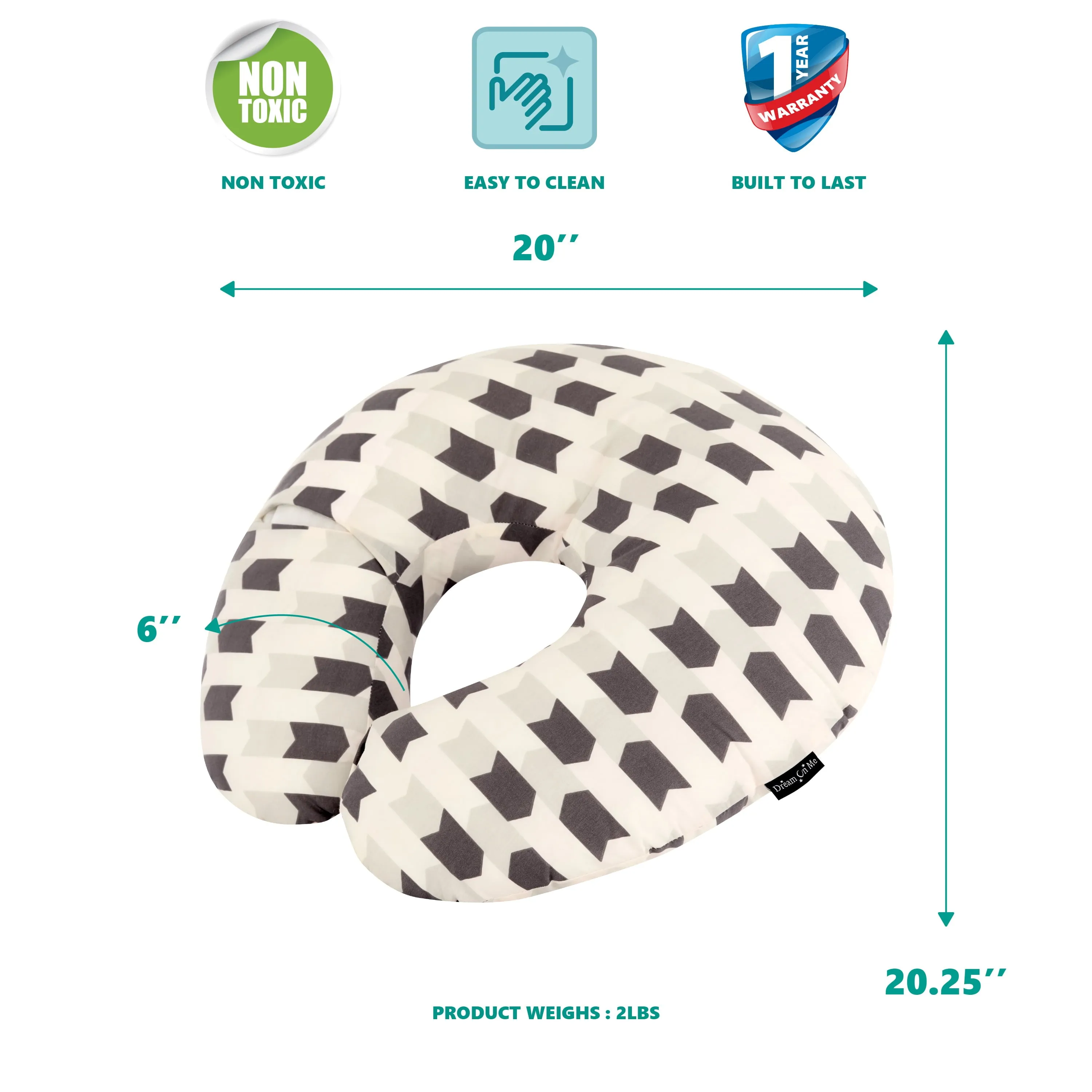 Beeboo Nursing Pillow and Positioner in Fawn Brown