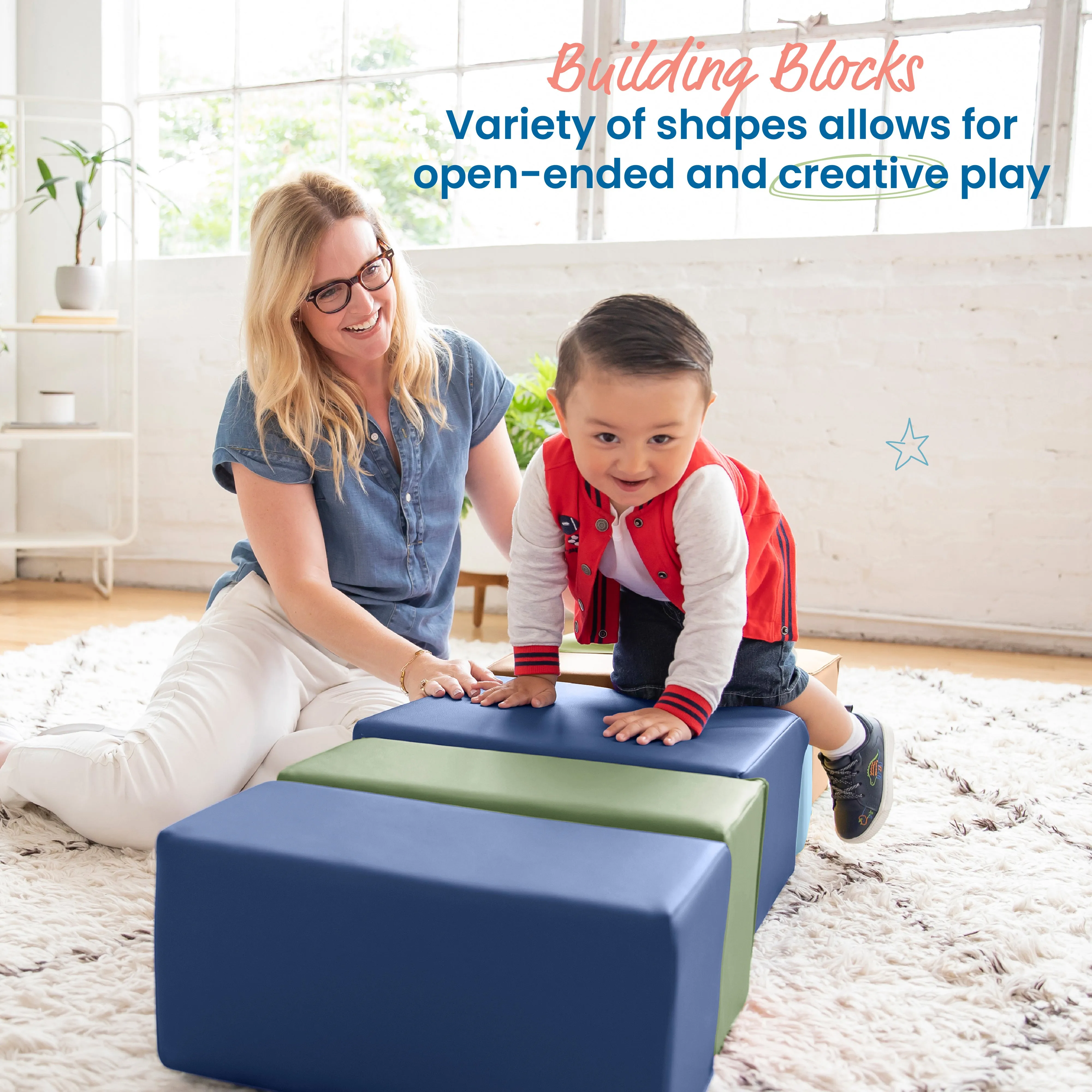 Big Foam Block Playset, 7-Piece