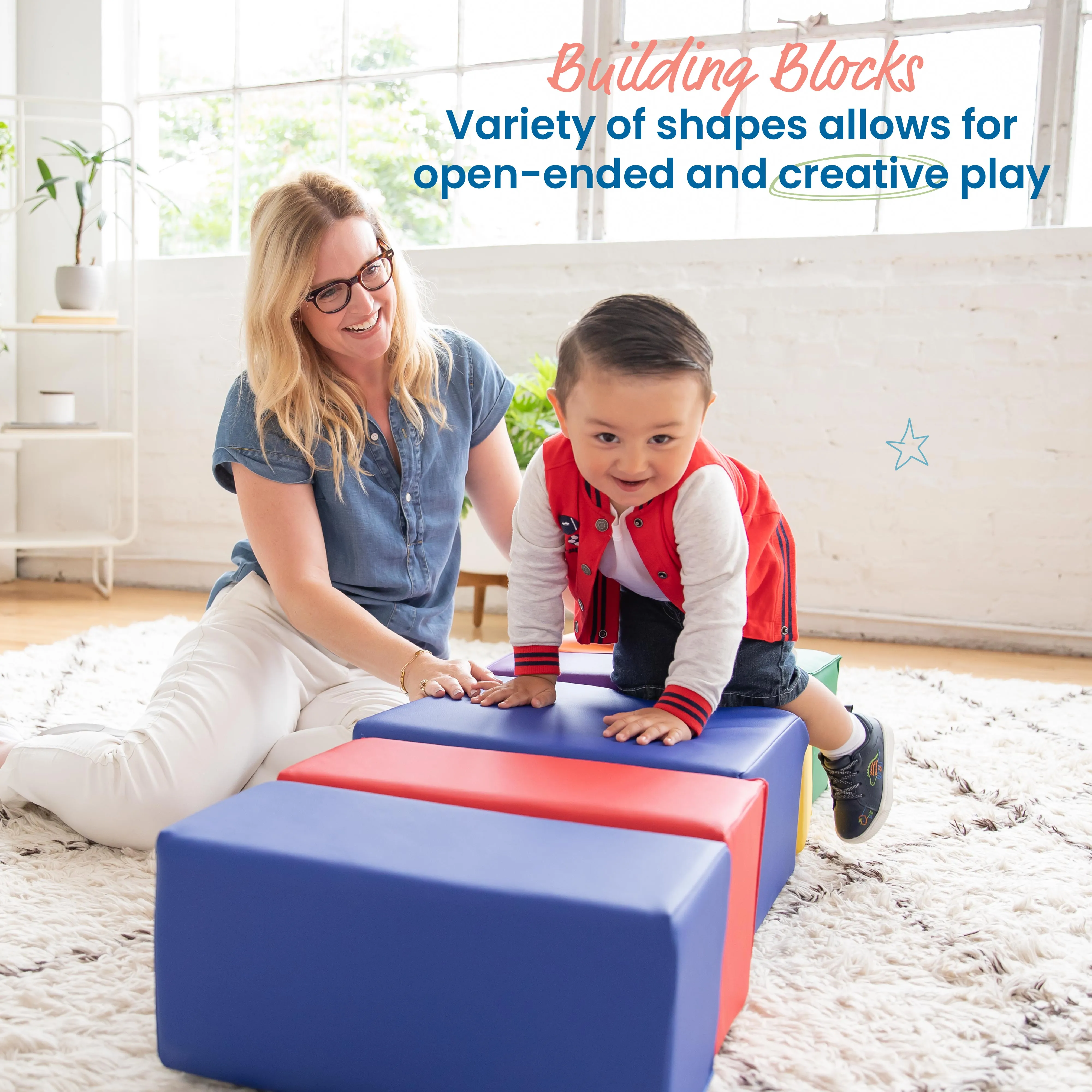 Big Foam Block Playset, 7-Piece