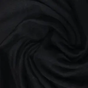 Black Medium Weight Organic Cotton French Terry Fabric - Grown in the USA