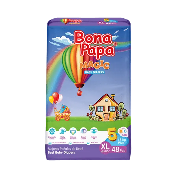 BONA PAPA MAGIC BABY DIAPERS XL JUNIOR 13 KG 48PCS
