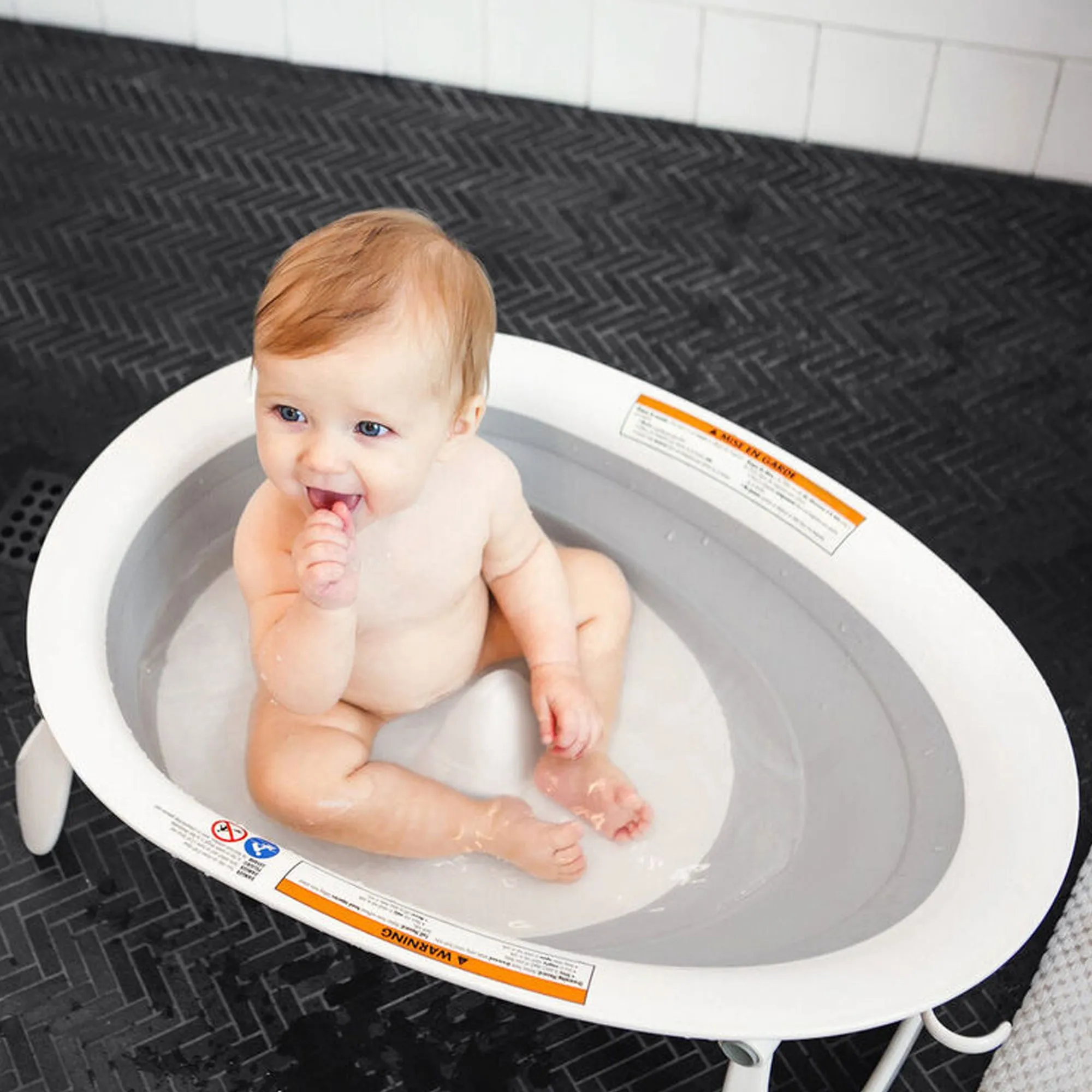 BOON Naked Collapsible Bathtub - Grey