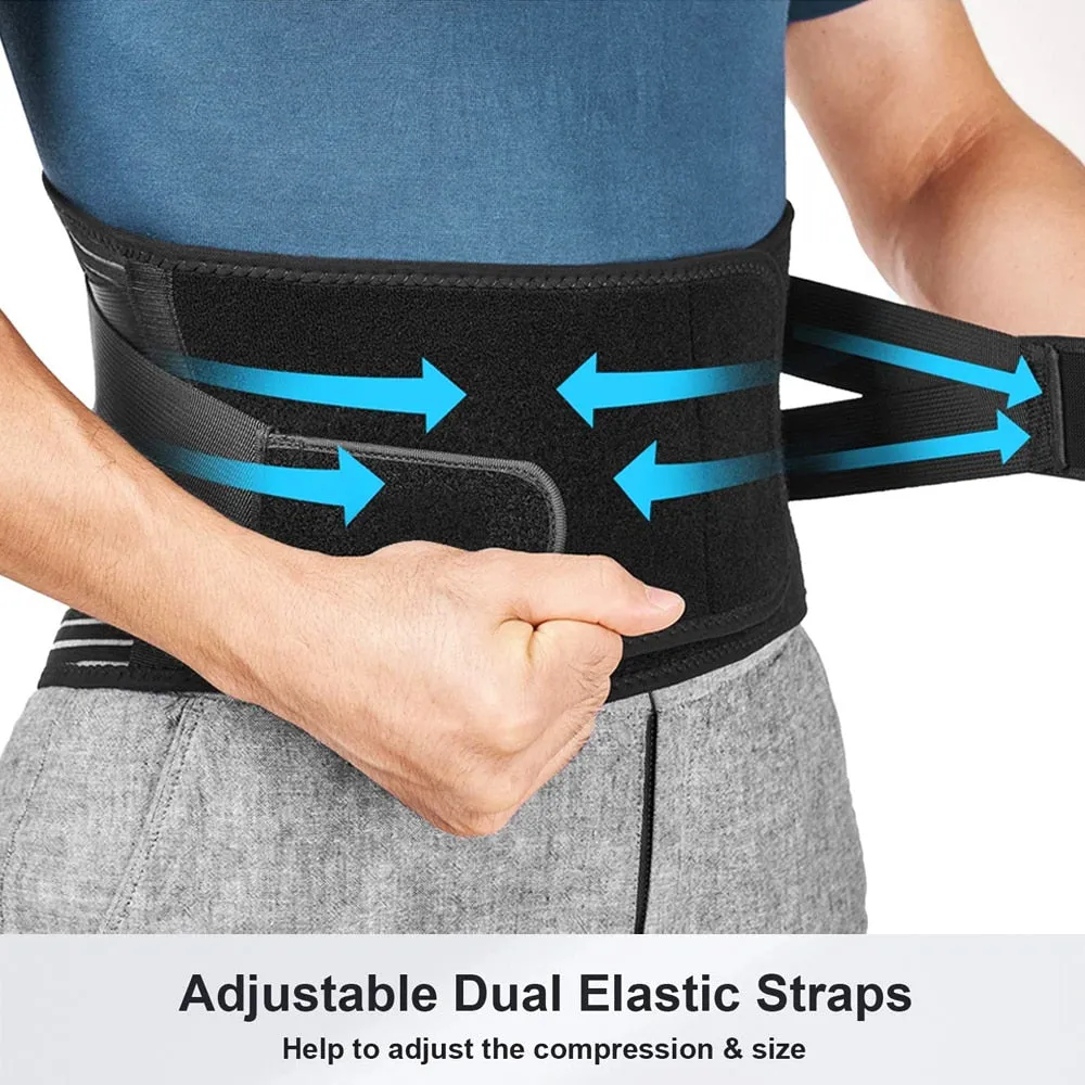 Breathable Anti-skid Waist Braces Belt with 16-hole Mesh for Lower Back Pain Relief