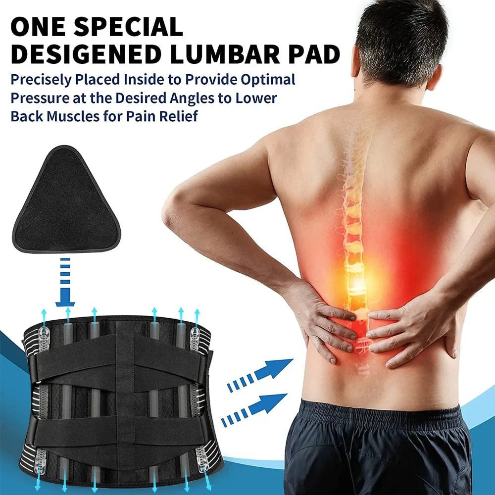 Breathable Anti-skid Waist Braces Belt with 16-hole Mesh for Lower Back Pain Relief