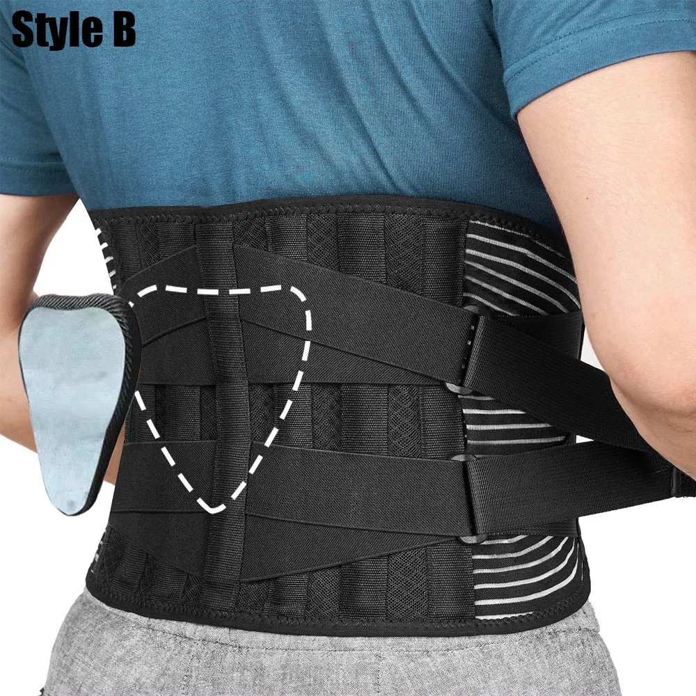 Breathable Anti-skid Waist Braces Belt with 16-hole Mesh for Lower Back Pain Relief