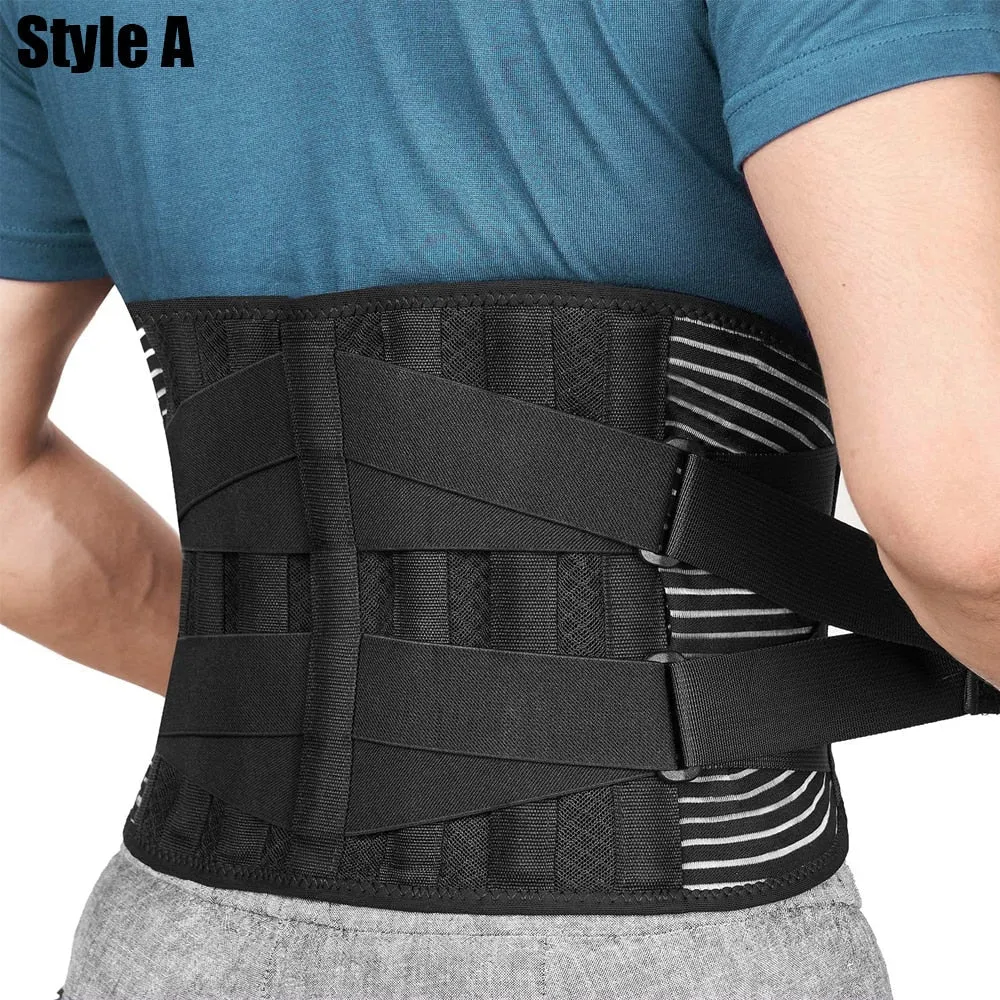 Breathable Anti-skid Waist Braces Belt with 16-hole Mesh for Lower Back Pain Relief