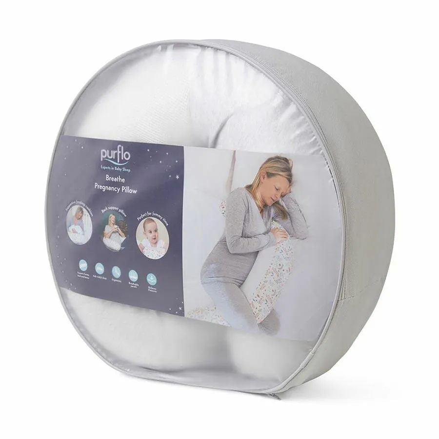 Breathe Pregnancy Pillow – Minimal Grey