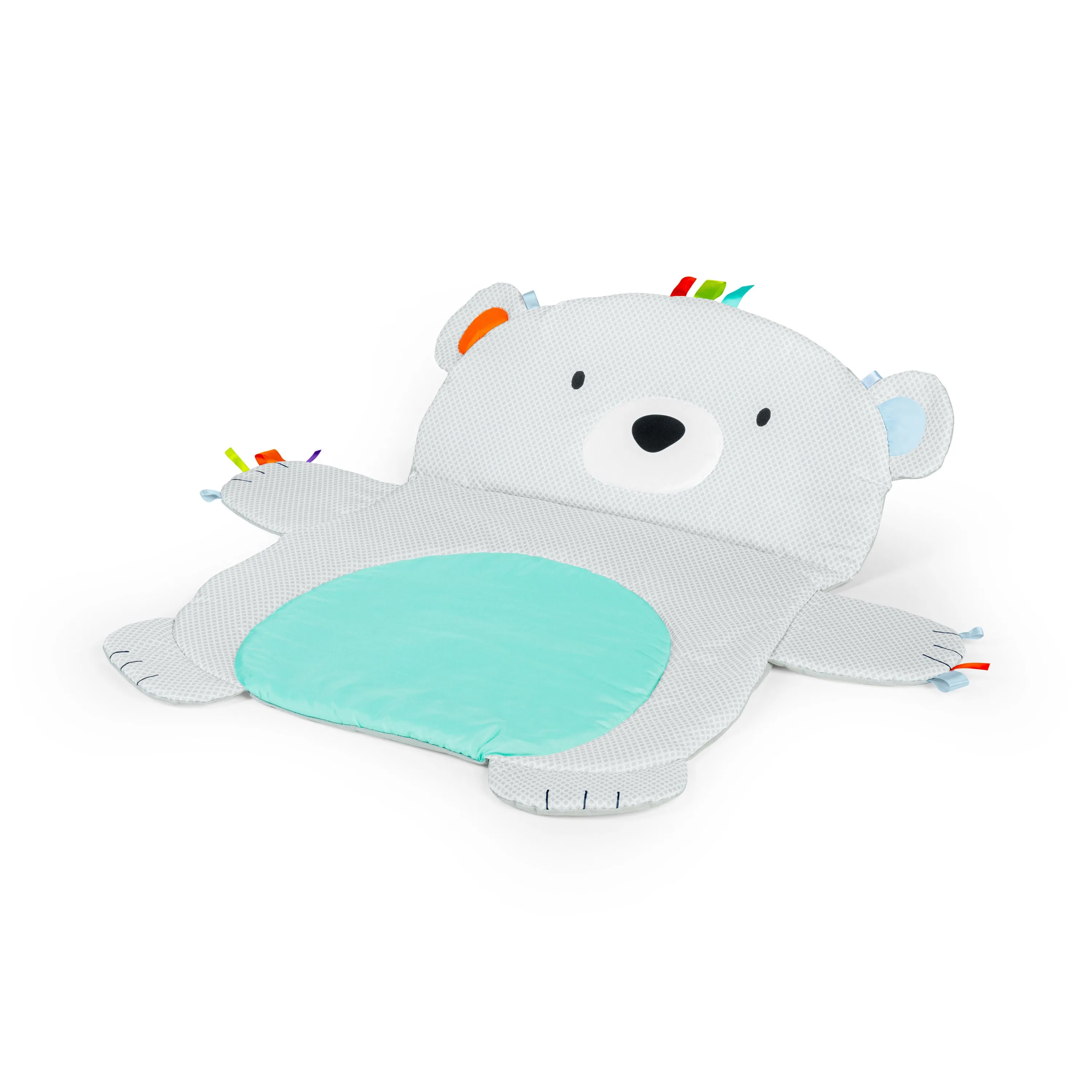 Bright Starts Tummy Time Prop & Play Baby Activity Mat, Polar Bear
