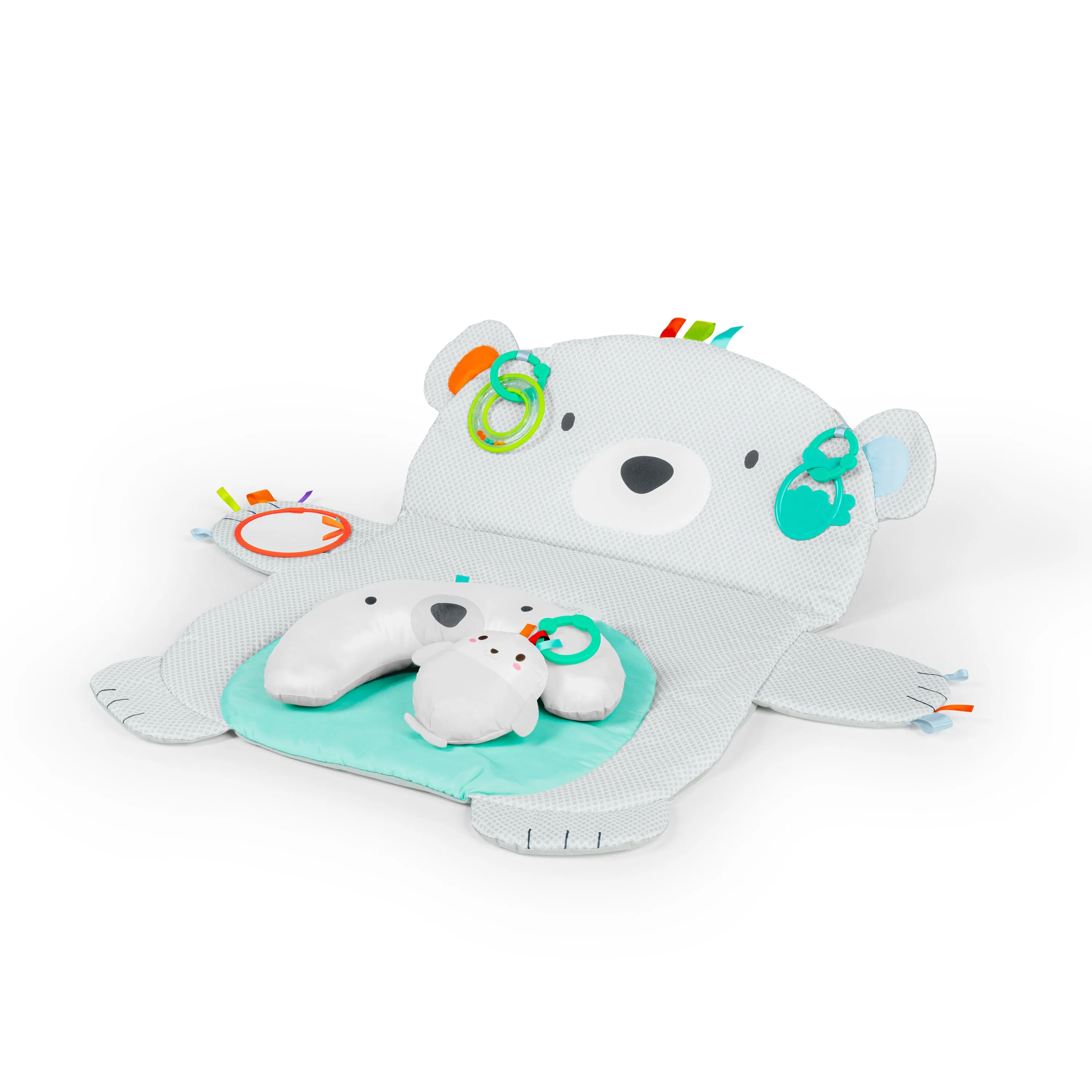 Bright Starts Tummy Time Prop & Play Baby Activity Mat, Polar Bear