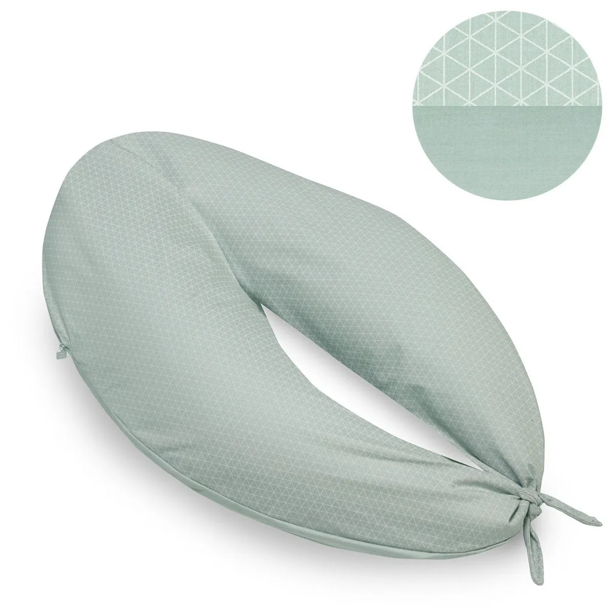 Cambrass Nursing Pillow Moon Moon Green 80x185x16cm