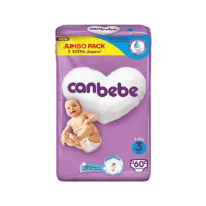 CANBEBE DIAPERS JUMBO PACK MIDI 3 - 60 DIAPERS