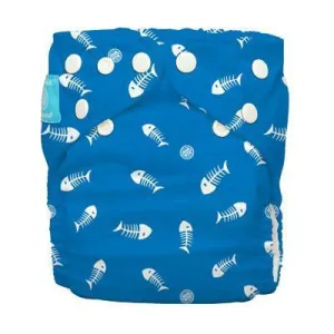 Charlie Banana Diaper 2 Inserts Fish Sticks Blue One Size