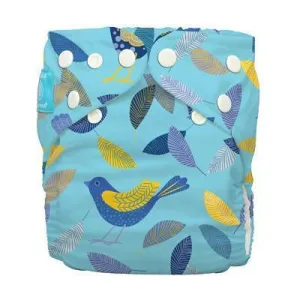 Charlie Banana Diaper 2 Inserts Twitter Birds One Size Hybrid AIO