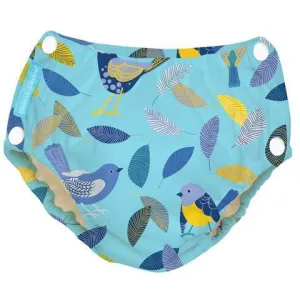 Charlie Banana Reusable Easy Snaps Swim Diaper Twitter Birds