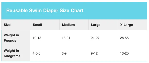 Charlie Banana Reusable Swim Diaper Floriana Medium