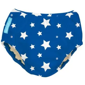 Charlie Banana Reusable Swim Diaper White Stars Blue