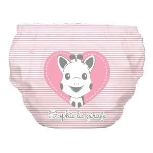 Charlie Banana Swim Diaper and Training Pants - Sophie Pencil Pink Heart (Small)
