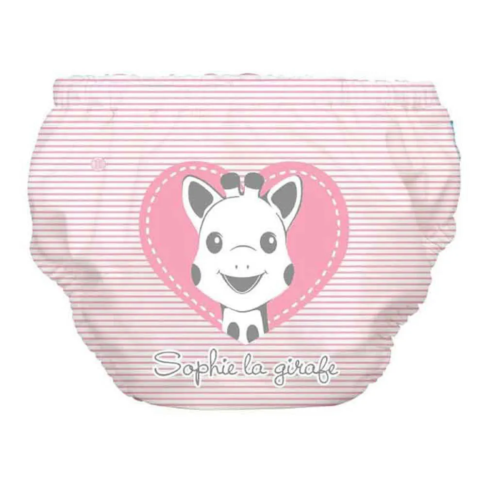 Charlie Banana Swim Diaper and Training Pants - Sophie Pencil Pink Heart (Small)