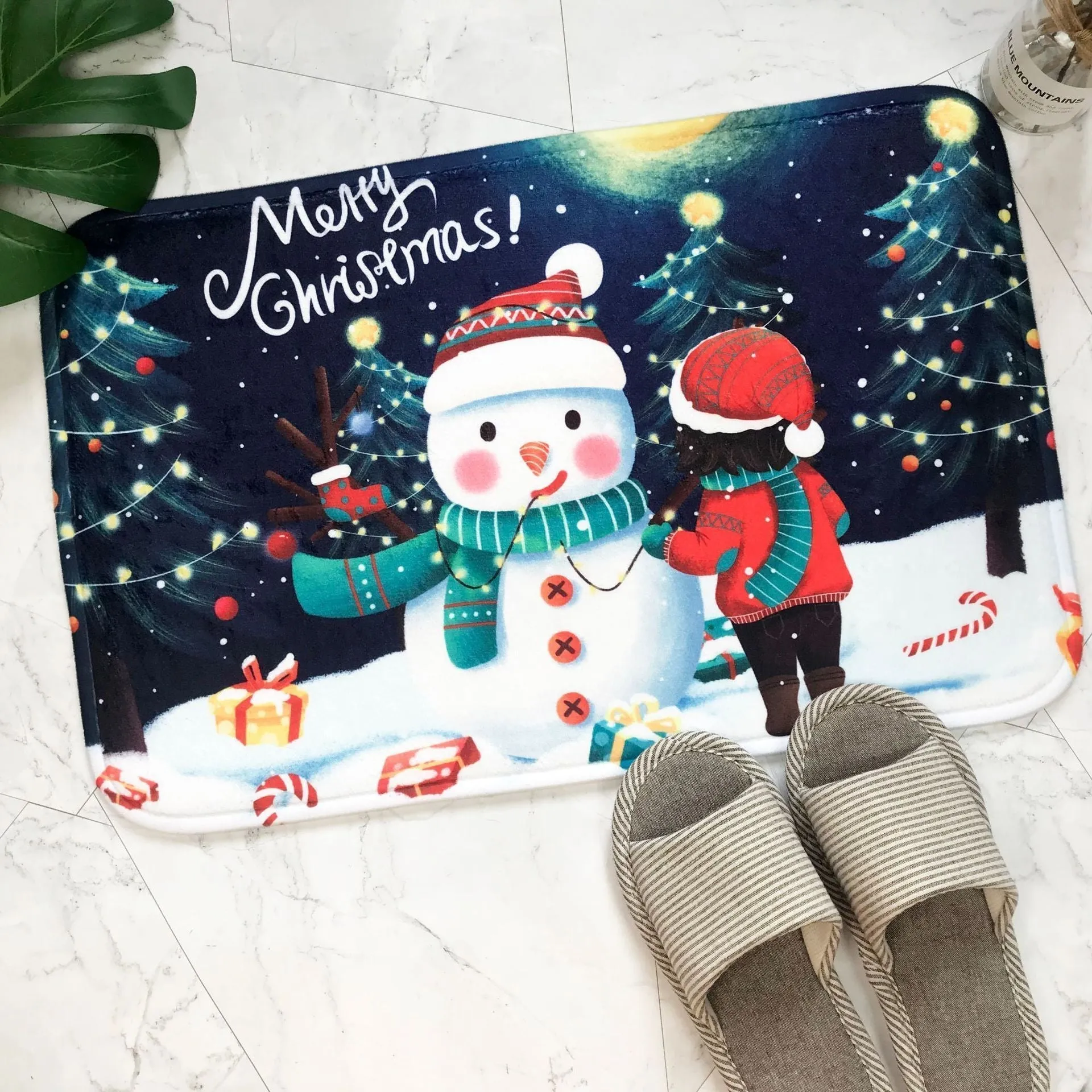 Christmas Decorations Door Mats for Small Size Pattern 07