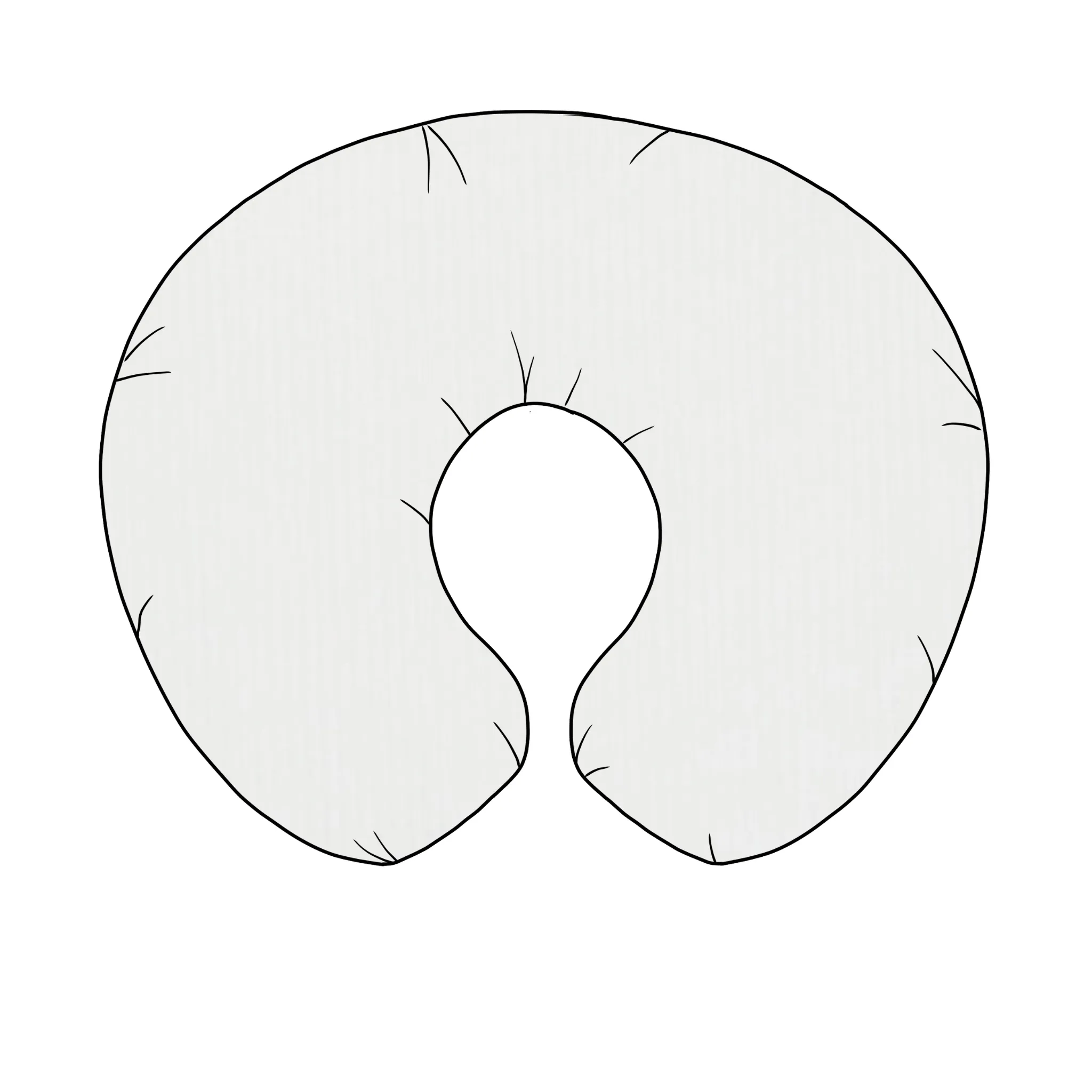 Cloud Ribbed Nursing Pillow Cover