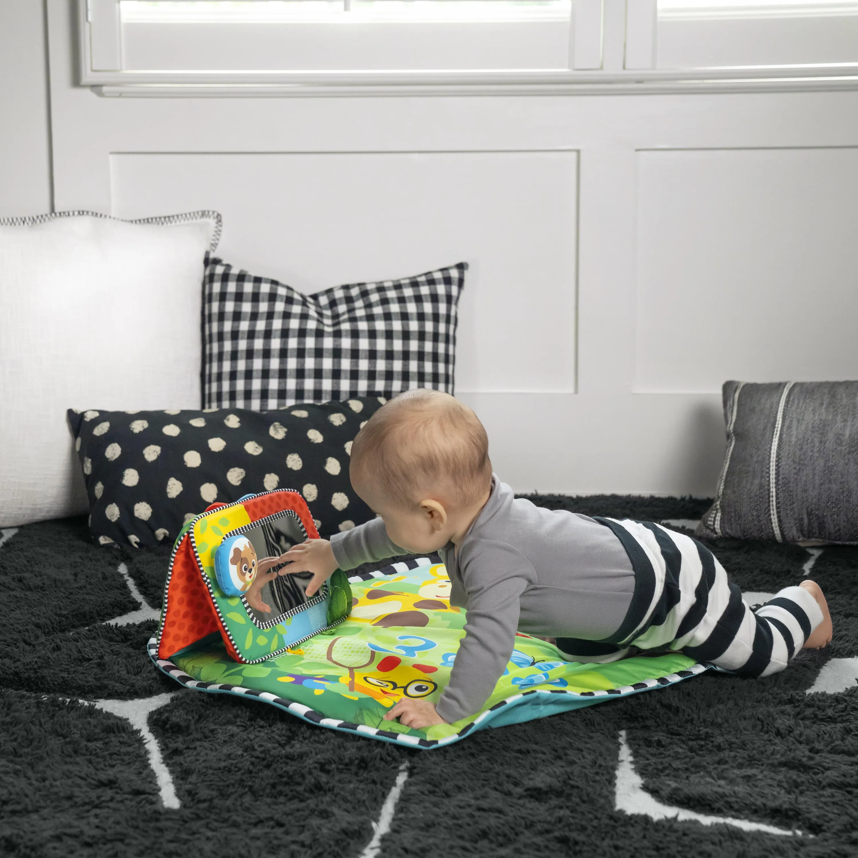 Discovery Garden Tummy Time Mat & Mirror