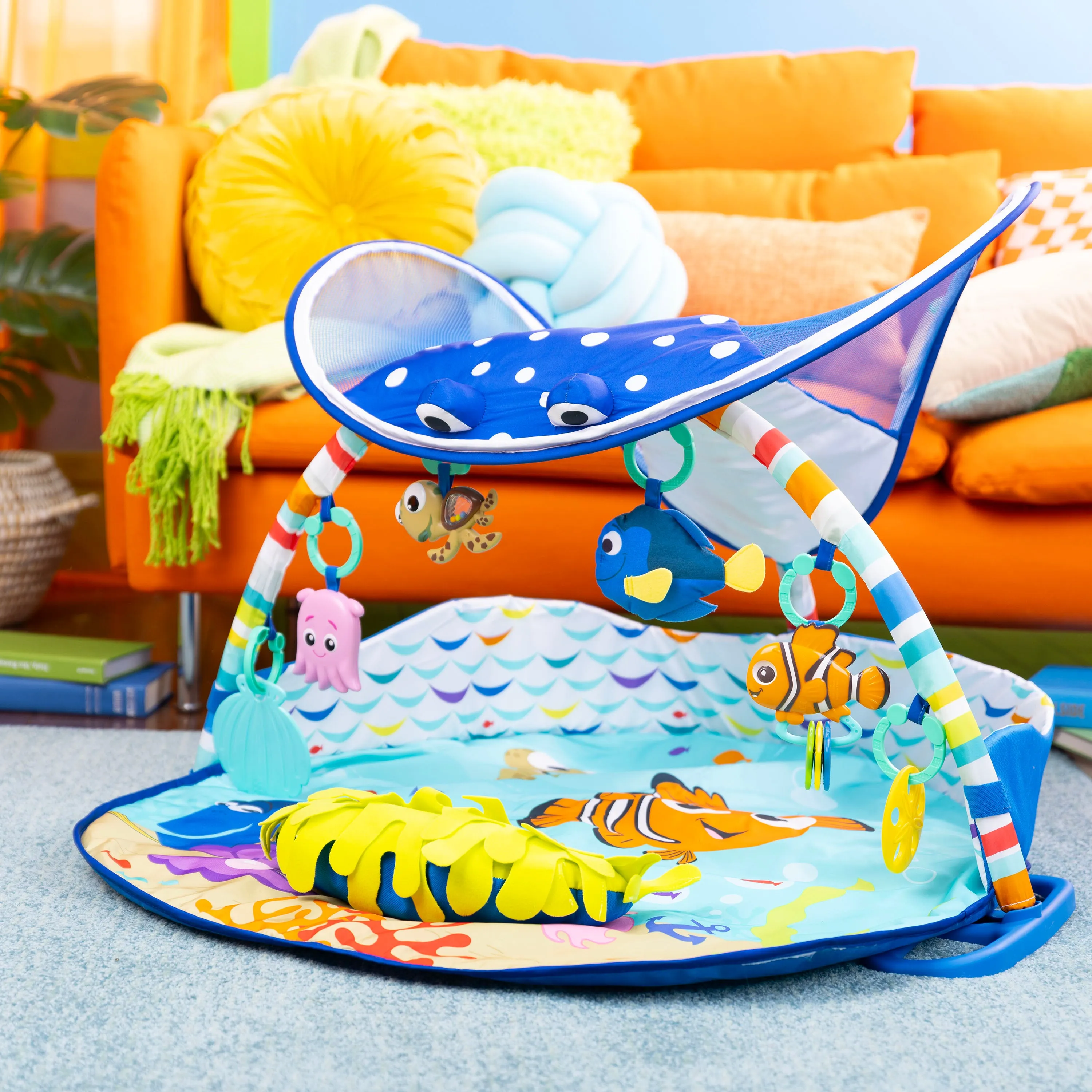 Disney Baby Finding Nemo Mr. Ray Ocean Lights & Music Activity Play Gym