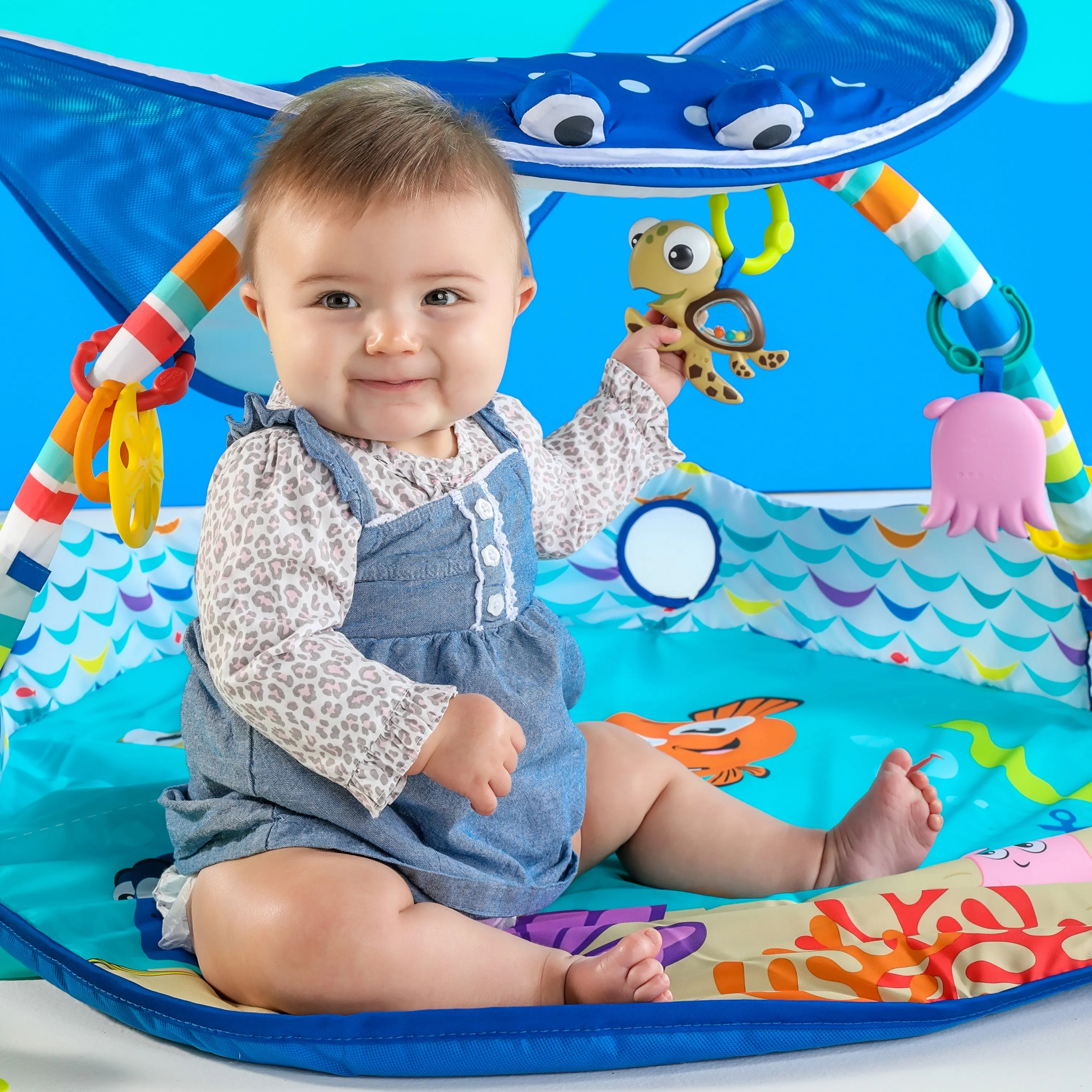 Disney Baby Finding Nemo Mr. Ray Ocean Lights & Music Activity Play Gym