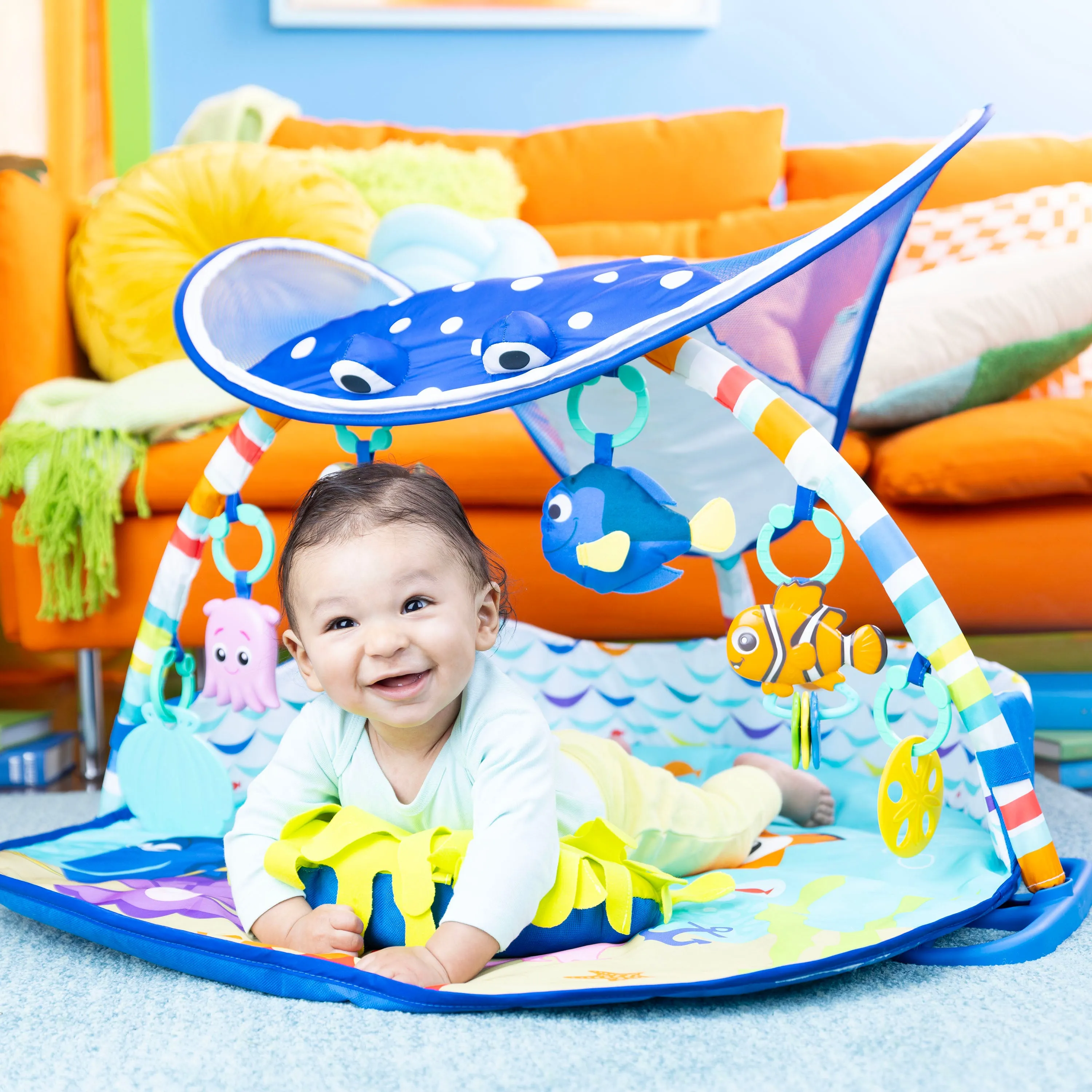 Disney Baby Finding Nemo Mr. Ray Ocean Lights & Music Activity Play Gym