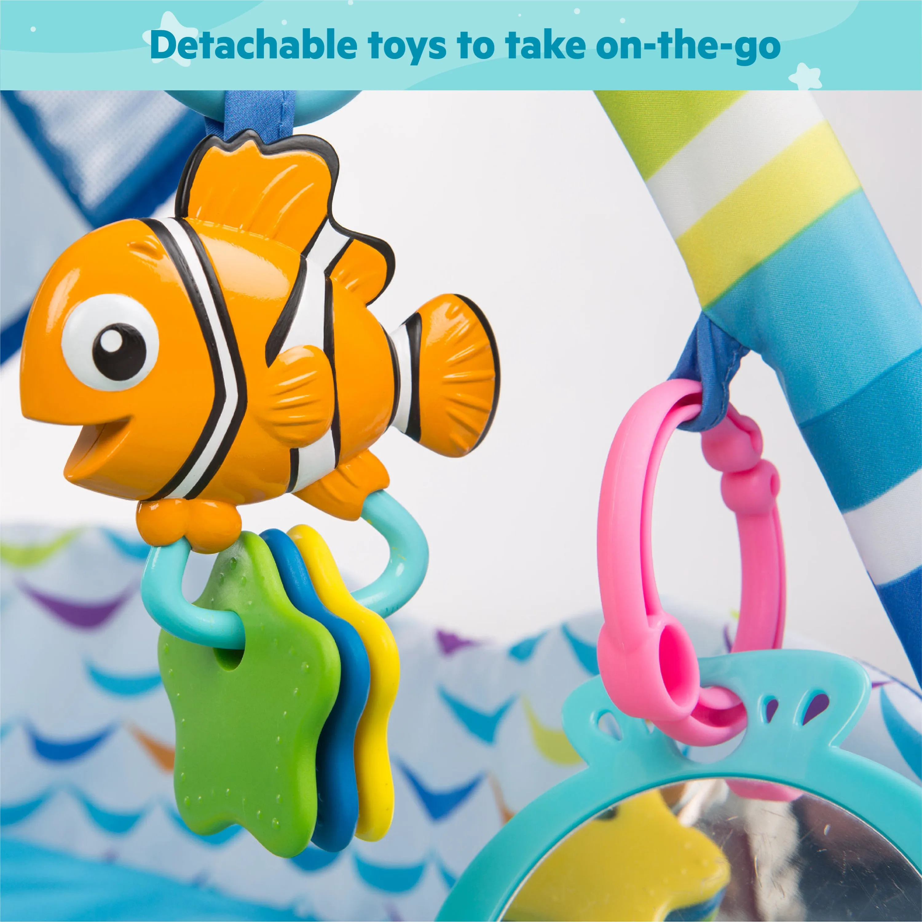 Disney Baby Finding Nemo Mr. Ray Ocean Lights & Music Activity Play Gym
