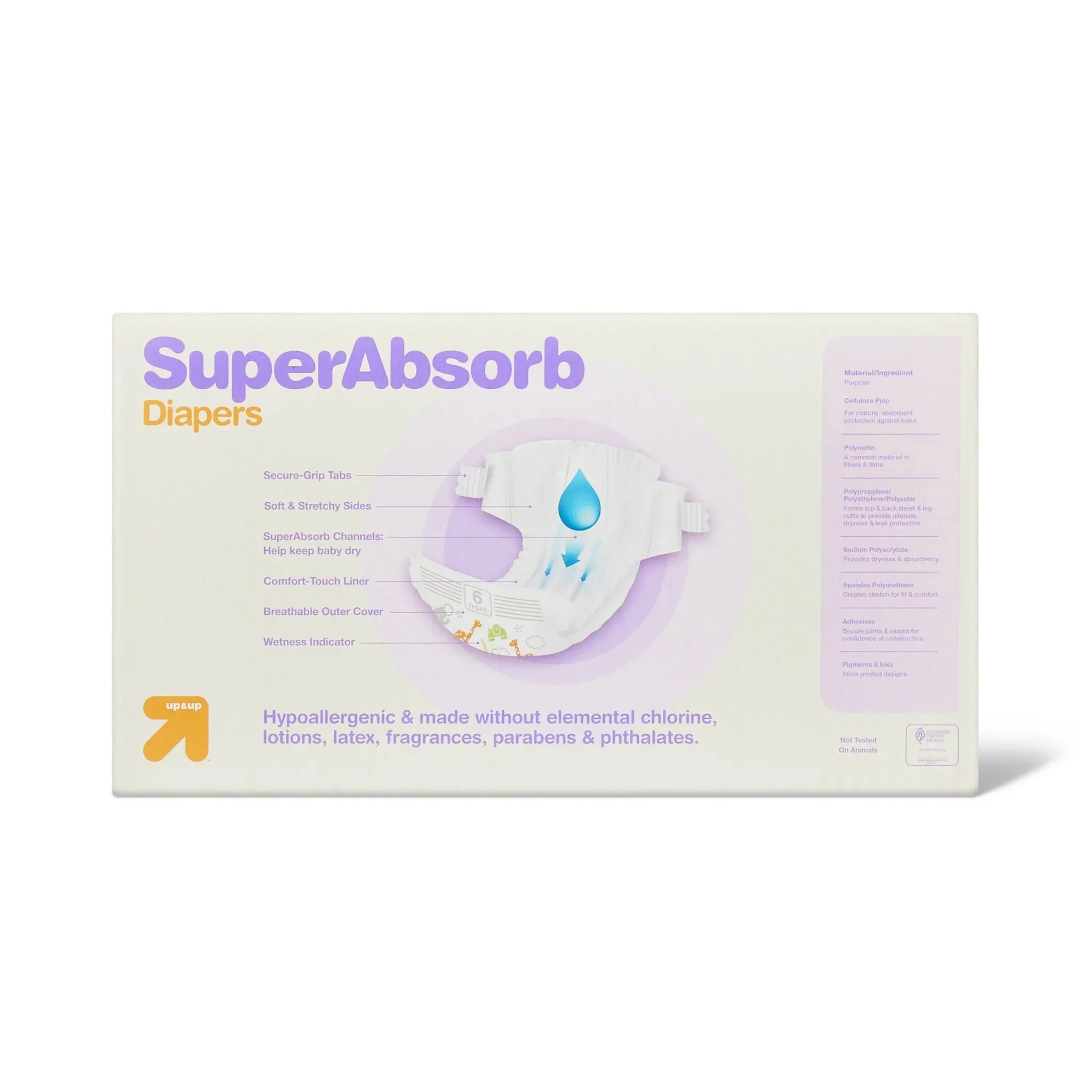 Disposable Diapers Giant Pack - Size 6 - 96ct