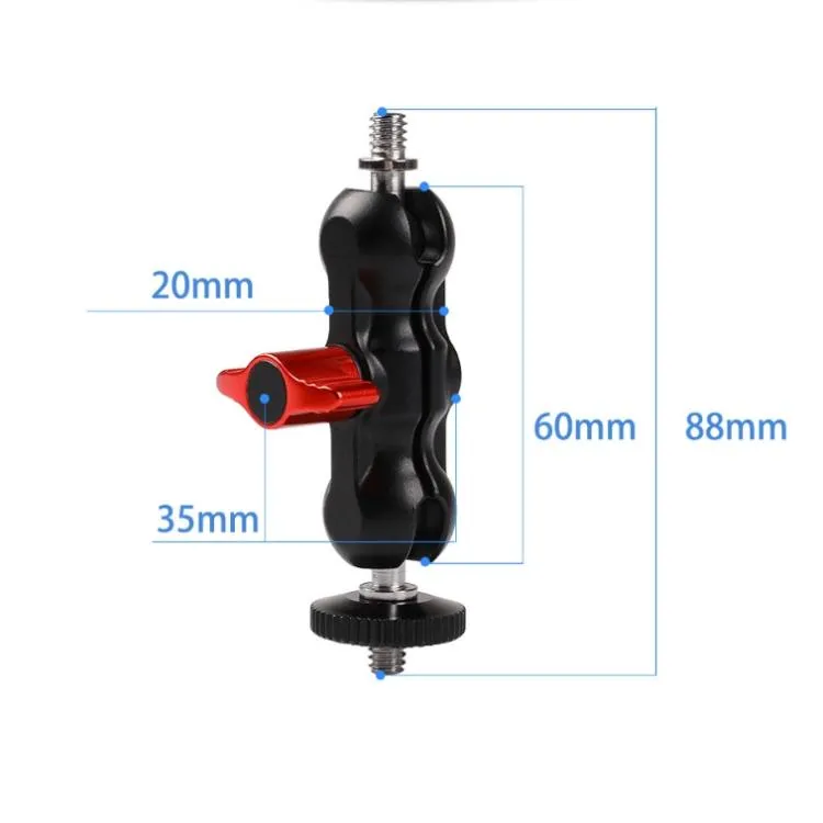 Double Ball Gimbal Arm For Slr Camera With Hot Shoe Mount