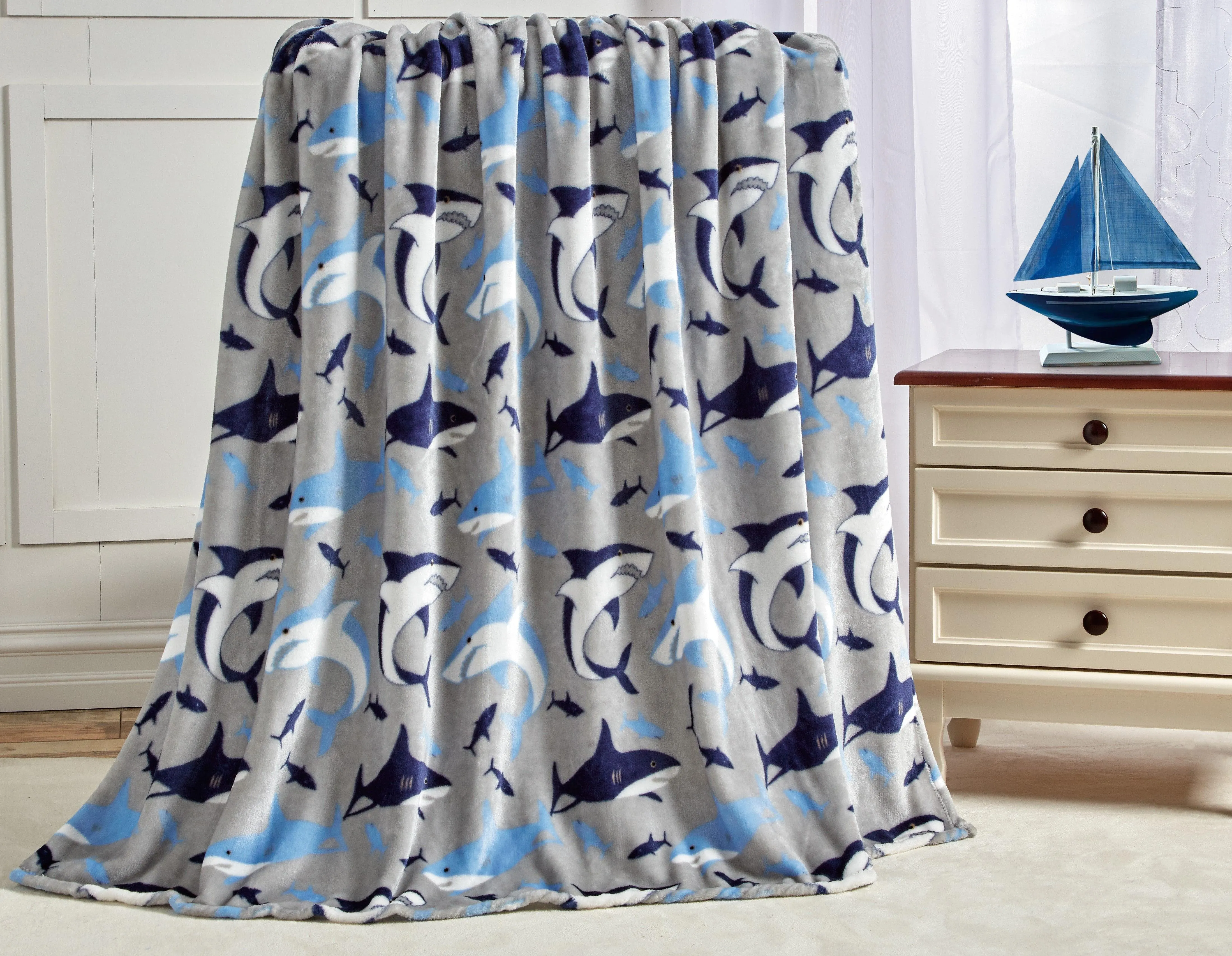 Elegant Comfort Ultra Soft Lightweight Printed Throw Blanket - 50 x 60 inches