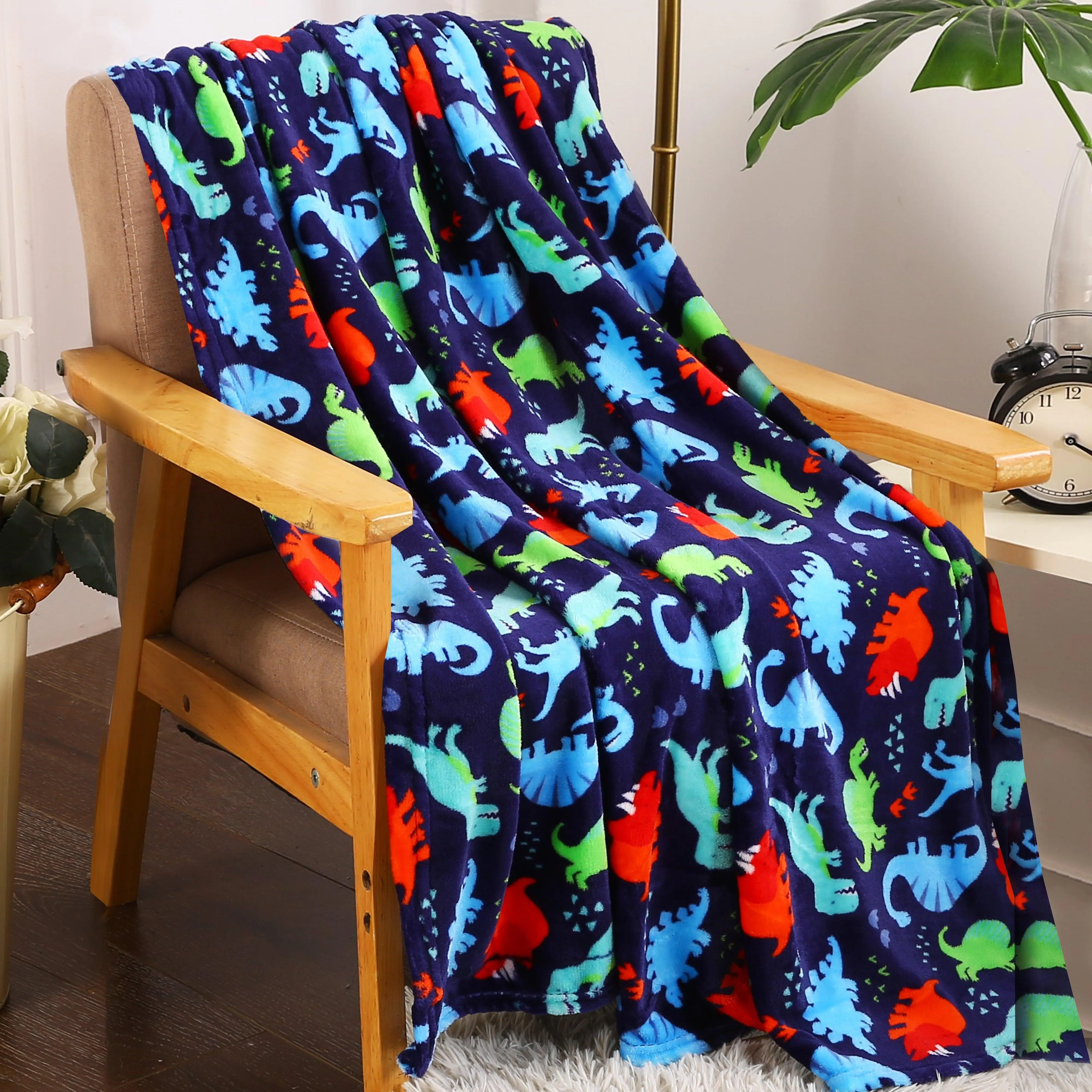 Elegant Comfort Ultra Soft Lightweight Printed Throw Blanket - 50 x 60 inches