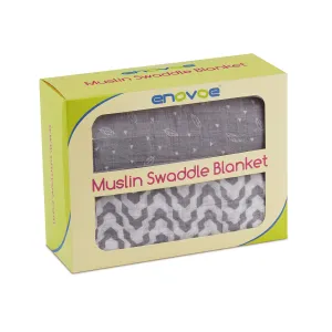 Enovoe Muslin Swaddle Blankets - (2 Pack) - 100% Cotton, All-in-One Baby Swaddle Blanket