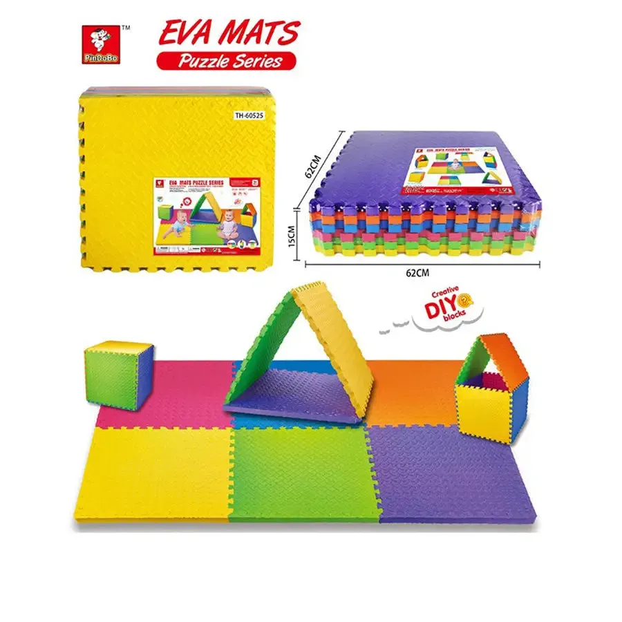Eva Mat Leaf pattern mat 6pcs